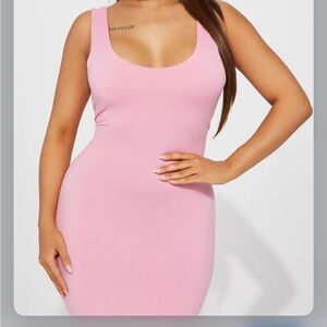 Blush Pink body con dress